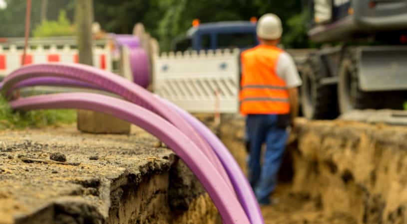 laying underground electrical lines