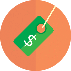 Green tag with dollar sign